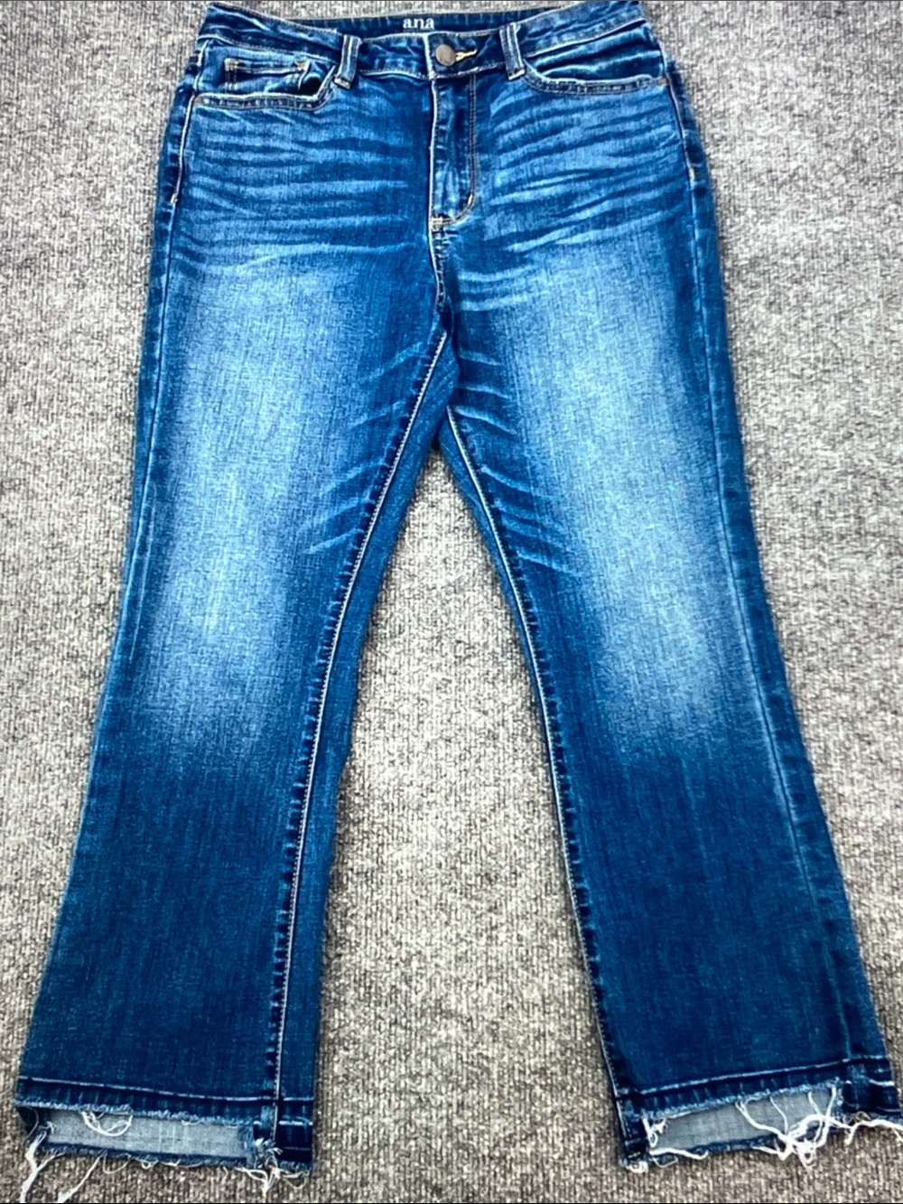 a.n.a Women's Cropped Ankle Jeans in Medium Blue Wash